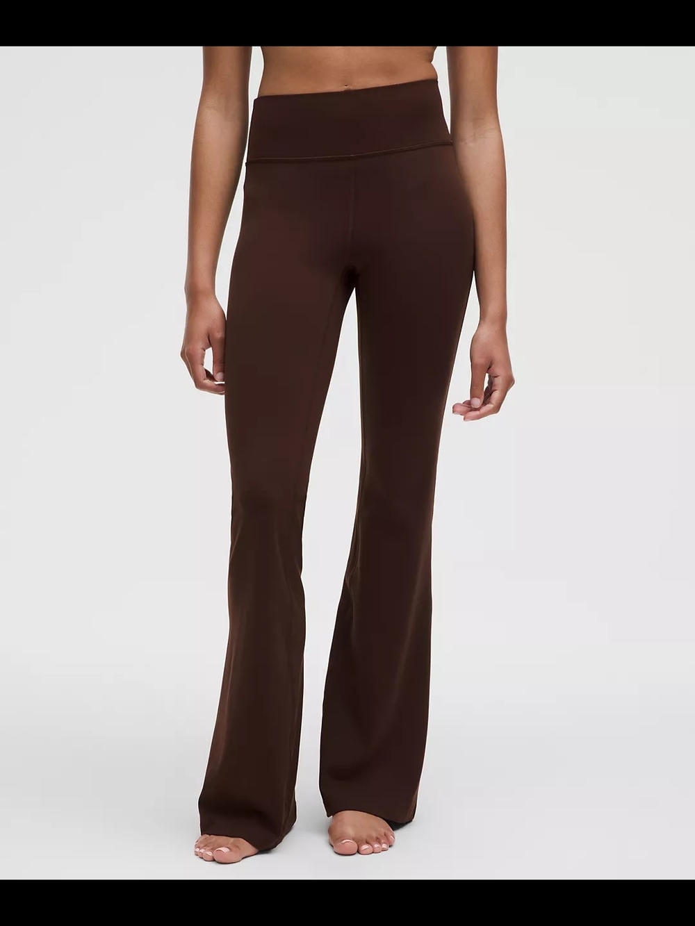 lululemon athletica Brown Flare High-Rise Yoga Pants